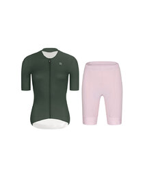 RIVANELLE maillot corto y pantalón corto - ELEVATE - rosa/verde